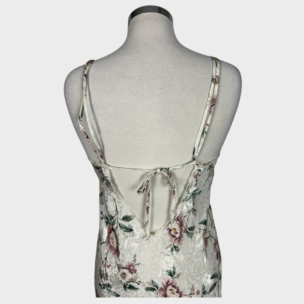 Vintage California Dynasty Medium 100% Polyester Floral Nightgown and Robe Set - Picture 9 of 16